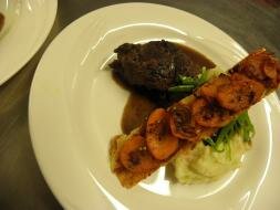 Fondant de Joue de Boeuf, ganité Ardéchois et tatin de carotte